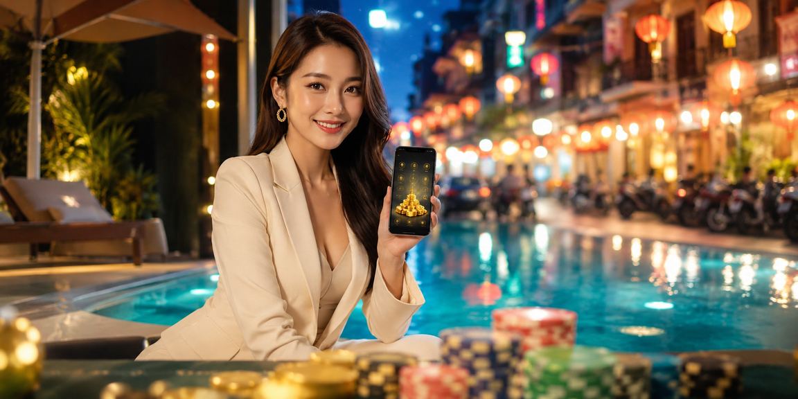 Màn hình hiển thị giao diện cá cược casino trực tuyến an toàn tại Việt Nam